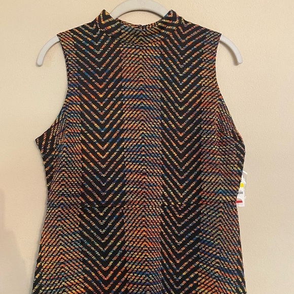 Bar III Black and Multi Colored Dress Size Medium NWT - Picture 4 of 15